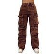 thumbnail image 1 of High Waisted Rhinestone Jeans For Women Fashion Pocket Full Length Denim Pants, 1 of 5