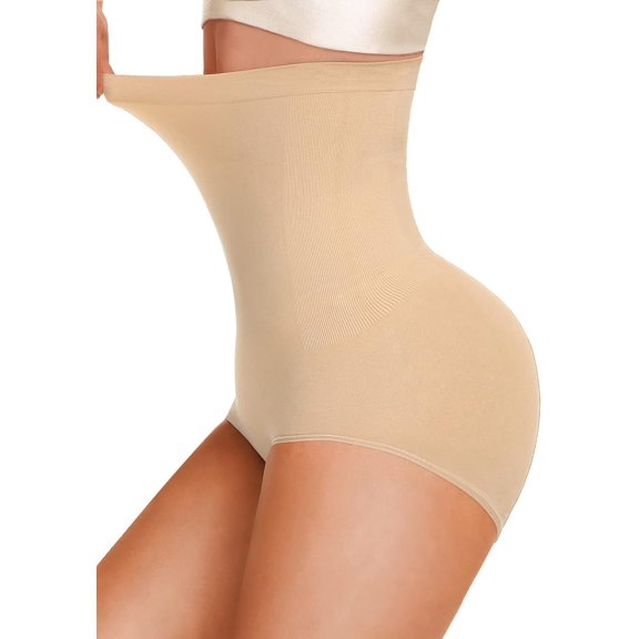 High Waisted Shapewear for Women Tummy Control Panty Underwear Seamless Comfort Slimming Briefs