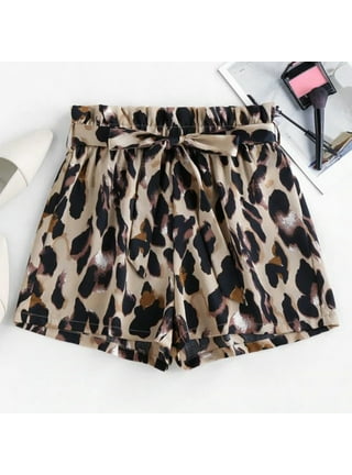 High Waisted Leopard Shorts