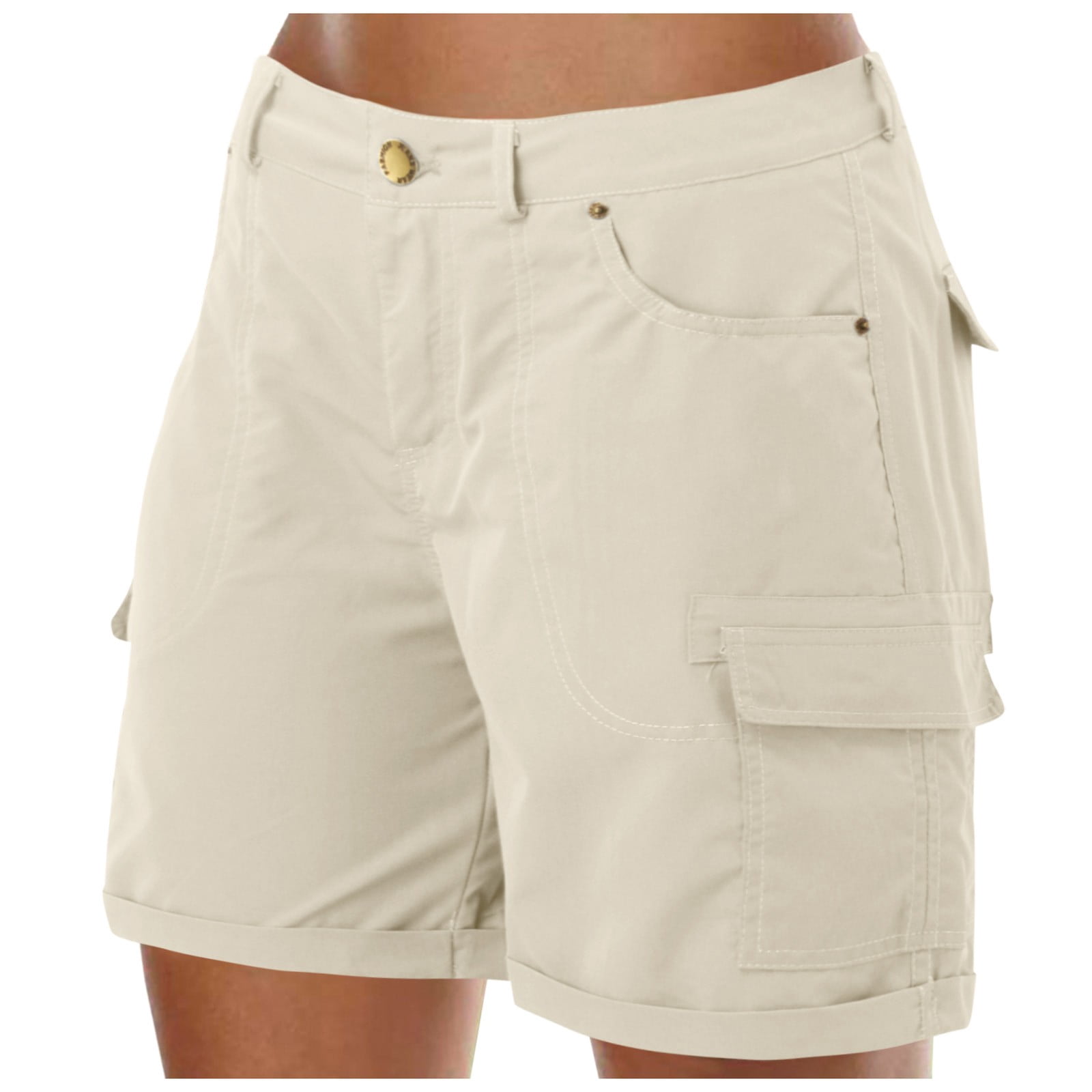 High Waisted Shorts Women Athletic Biker White Shorts for Women Dressy