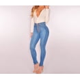 thumbnail image 1 of High-Waisted Skinny Jeans with Button Fly, 1 of 1