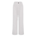 thumbnail image 1 of High Waisted Solid Color Wide Leg Pants Casual Suit Pants Womens Hiking Pants with Pockets Pants for Women Windbreaker Pants Women Women Cargo Pants Women Pants Casual Straight Casual Pants for Women, 1 of 5