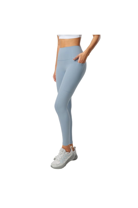 High Waisted Tummy Control Yoga Pants with Pockets – Thick Lift Workout Leggings for Women Offering Smooth Fit, Squat Proof Comfort for Training, Running & Fitness Exercise (194)