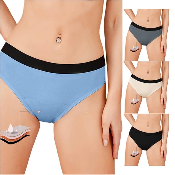 High Waisted Underwear for 4 Layer Wicking Leakproof Comfortable Seamless Design Womens Boy Shorts Underwear XXL