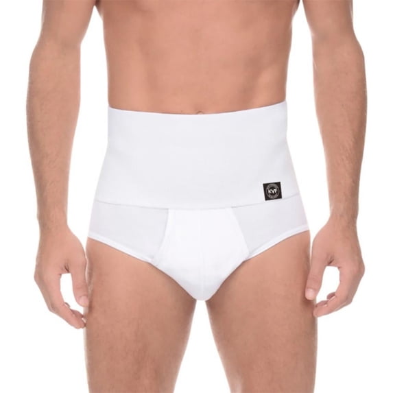 High Waisted Underwear for Men's Cotton Shapewear Briefs Tummy Control Panties