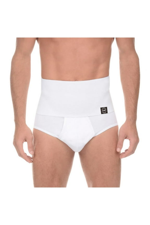High Waisted Underwear for Men's Cotton Shapewear Briefs Tummy Control Panties
