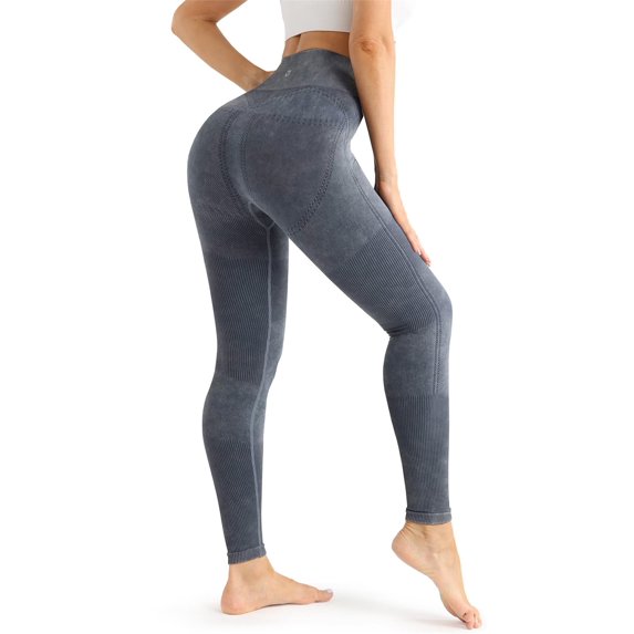 High Waisted Women's Tummy Ribbed Seamless Bottoms Workout Full Length Yoga Pants
