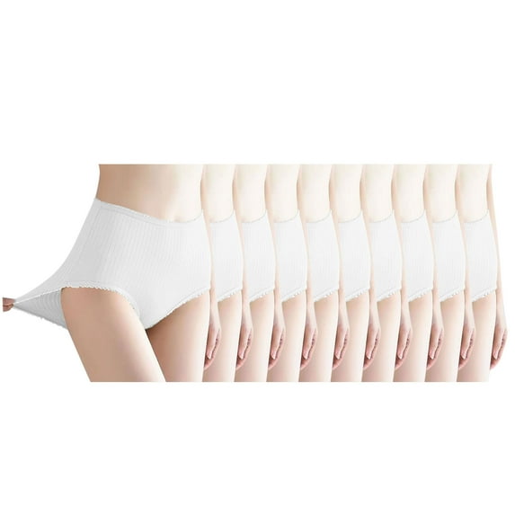 High Waisted Women's Underwear, Full Coverage Brief Panties with Soft Stretch Fabric for Postpartum and Everyday Comfort