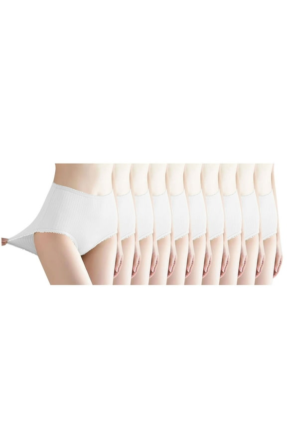 High Waisted Women's Underwear, Full Coverage Brief Panties with Soft Stretch Fabric for Postpartum and Everyday Comfort