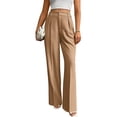 thumbnail image 1 of High Waisted Work Pants for Women Business Casual Outfits Office Dressy Pants Trousers with Pockets Wide-Leg Pants, 1 of 5