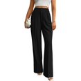 thumbnail image 1 of High Waisted Work Pants for Women Business Casual Outfits Office Dressy Pants Trousers with Pockets Wide-Leg Pants, 1 of 5