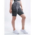 thumbnail image 1 of High-Waisted Workout Shorts with Pockets & Criss Cross Design, 1 of 22