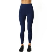 High Waisted Yoga Leggings - Navy Blue