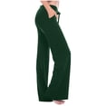 thumbnail image 1 of High Waisted Yoga Pants Women Bootcut Flare Leggings Stretch Loose Casual Wide Leg Lounge Sweatpants with Pockets, 1 of 9