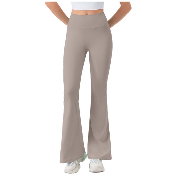High Waisted Yoga Pants Women Buttery Soft Bootcut Legging Tummy Control Bell Bottoms Workout Flared Leggings