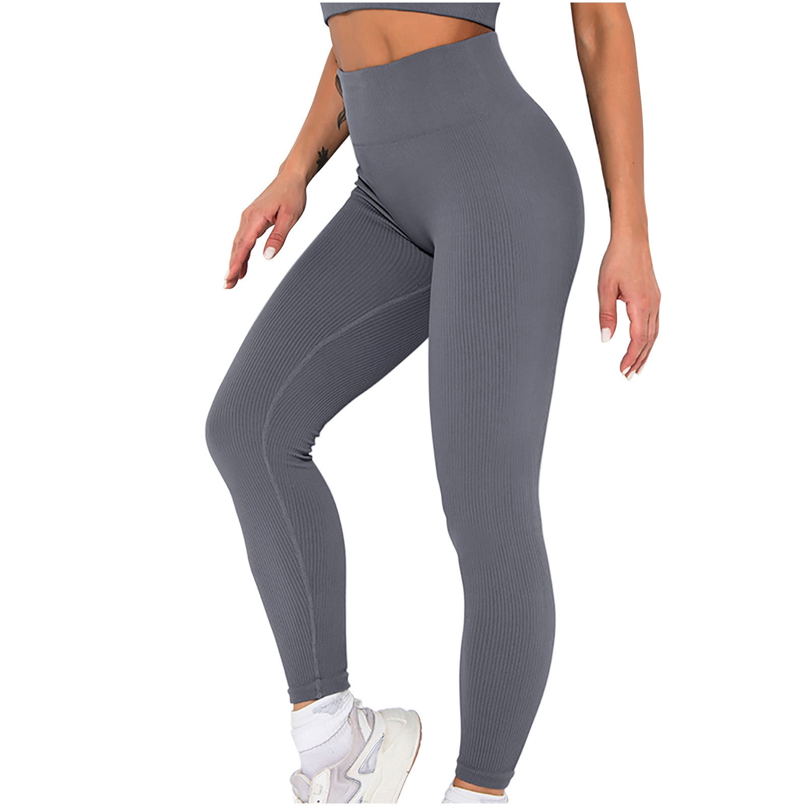 Womens Leggings-No See-Through High Waisted Tummy Control Stretch Yoga  Pants Workout Joggers Running Legging, Dark Gray, Large : :  Clothing, Shoes & Accessories