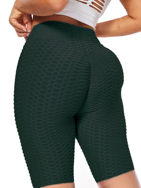 High Waisted Yoga Shorts for Women Butt Lifting Tummy Control Workout Shorts Leggings Running Booty Shorts