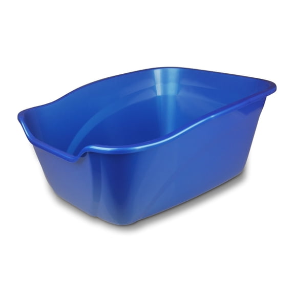 High Wall Cat Litter Box Giant Extra Deep Large Litter Pan Colors May Vary