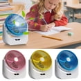 thumbnail image 1 of High Wind Desk Fan with Light USB Rechargeable Portable Mini Fan 3 Speed Settings Adjustable Angle for Home Office Travel by PALIFEUR, 1 of 7