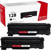 High-Yield 128 CRG128 Toner Cartridge 2-Pack, Black 128 3500B001 Toner Replacement for Canon 128 Toner ImageClass MF4450 MF4700 MF4800 D500 FAXPHONE L100 L190 Printer