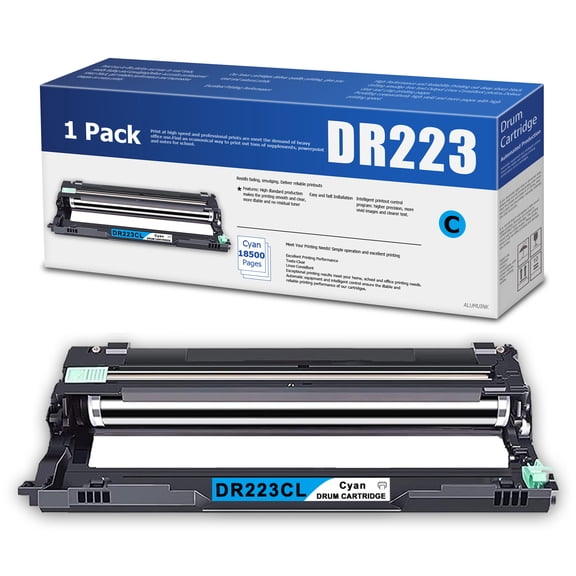 High Yield 185,00 DR223CL Drum Unit 1 Pack Replacement for Brother MFC-L3770CDW L3730CDW HL-3210CW Printer (Cyan)