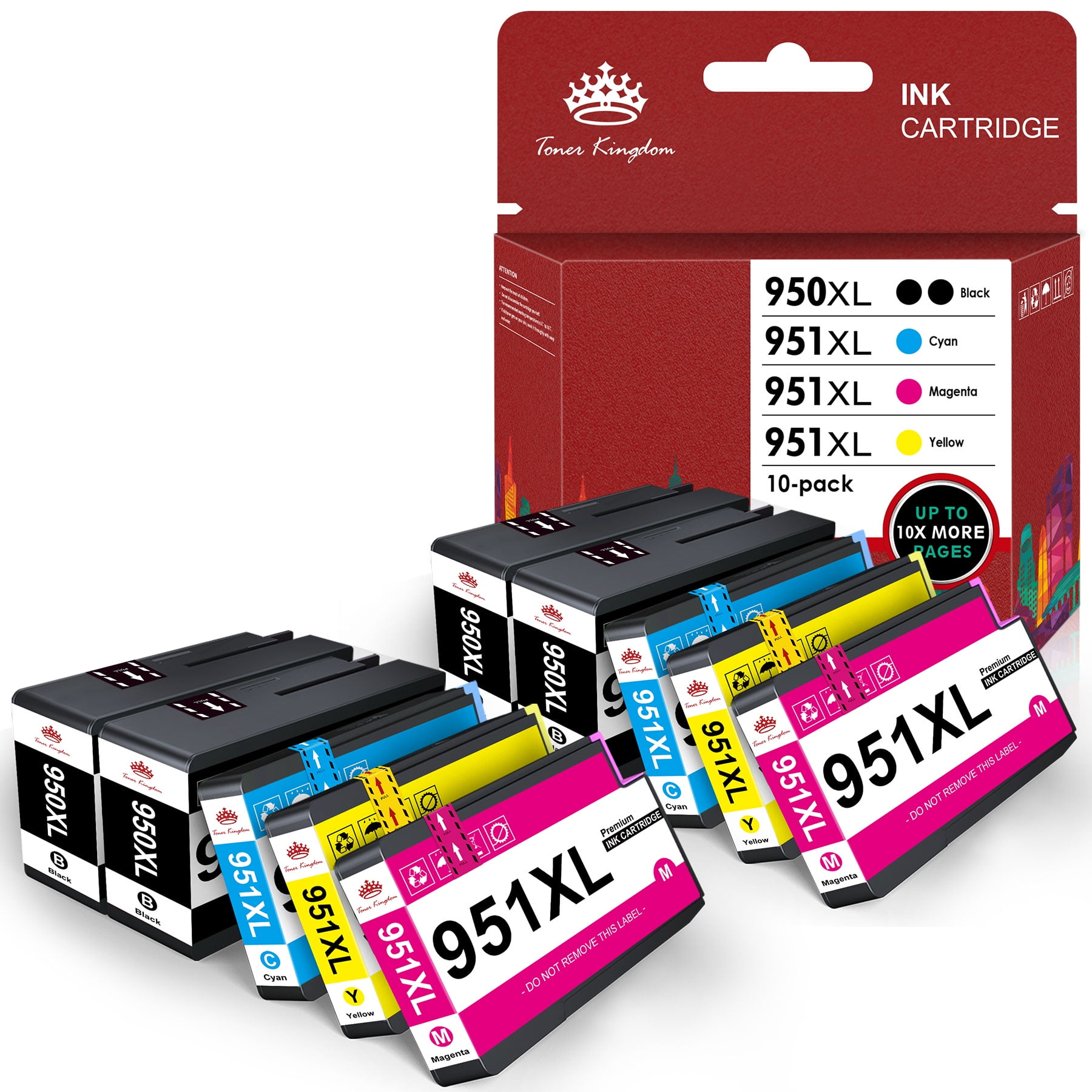 High Yield 950 XL and 951XL Replacement for HP Ink 950XL 951 Combo