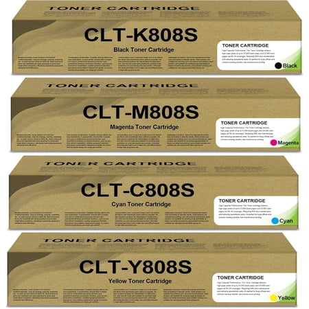 High Yield CLT-808S Toner Cartridge Compatible Whit Samsung CLT-K808S CLT-C808S CLT-M808S CLT-Y808S Use for MultiXpress X4250LX X4300LX X4220RX Printer Toner