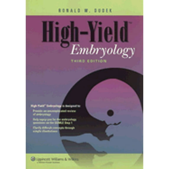 Pre-Owned High-Yield Embryology (Paperback) 0781768721 9780781768726