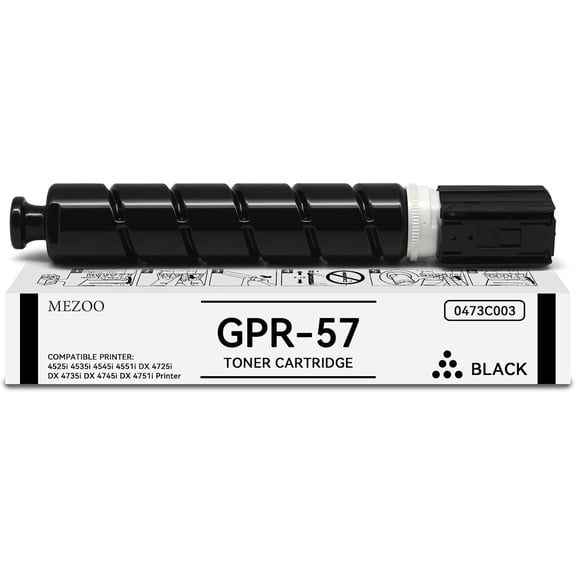 High Yield GPR57 GPR-57 Black Toner Cartridge Compatible for Canon GPR57 0473C003 Toner Cartridge for Canon ImageRunner Advance 4525i 4535i 4545i 4551i DX 4725i 4735i 4745i 4751i Printer Toner