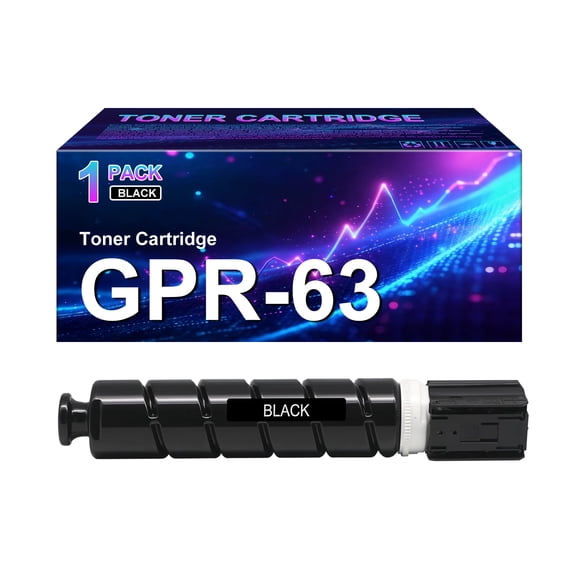 High Yield GPR63 Black Toner Cartridge Compatible Canon GPR-63 Toner Replacement for Canon ImageRUNNER Advance DX 6855i 6860i 6870i Printer(1-Pack)