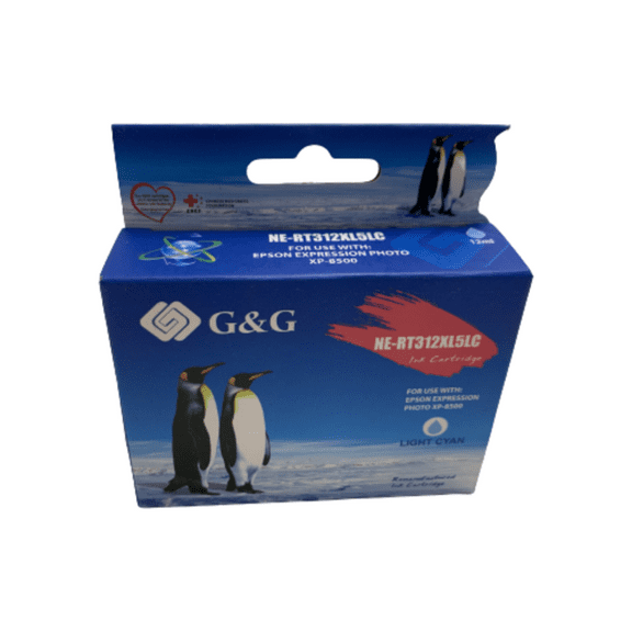 High-Yield Light-Cyan Ink Cartridge for Epson 312XL T312XL520 - Fits Epson Expression Photo XP-8600 XP-8500