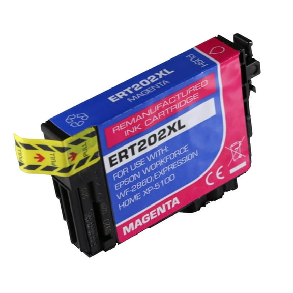 High-Yield Magenta Ink Cartridge (with Chip) for Epson 202XL T202XL320 - Fits Epson XP-5100 WF-2860