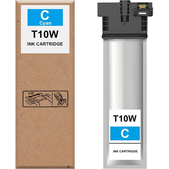 High Yield T10W200 T10W Ink Cartridge T10W Cyan Ink T10W200 Compatible with Workforce Pro WF-C5390 WF-C5890 Color Printer Ink,Cyan