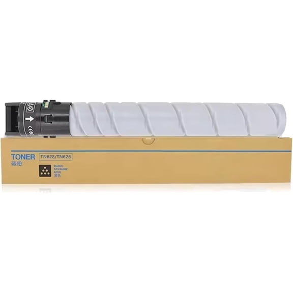 High Yield TN626 TN628 TN-626 TN-628 Black Toner Cartridge Compatible for Konica Minolta bizhub 450i 550i 650i C450i C550i C650i Printer Toner
