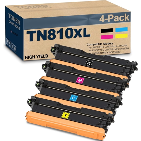 High Yield TN810XL TN-810XL Toner Cartridge Replacement for TN-810 TN810 Toner Use for MFC-L9610CDN HL-EX470W HL-L9410CDN HL-L9430CDN HL-L9470CDN MFC-L9630CDN MFC-L9670CDN Printer Toner