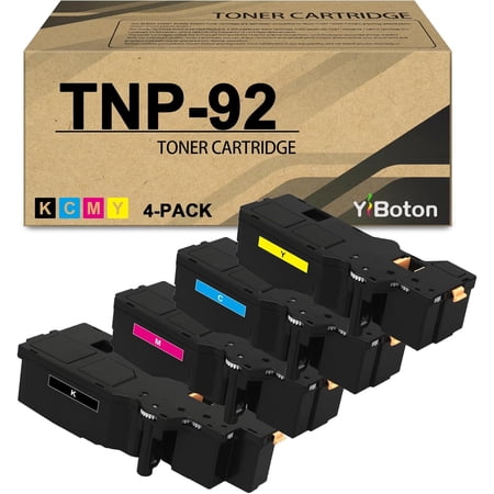 High Yield TNP-92 TNP92 Toner Cartridges Replacement for Konica TNP92K TNP92C TNP92M TNP92Y AE1Y130 AE1Y230 AE1Y330 AE1Y430 Suitable for Konica Minolta Bizhub C3120i Printer Toner