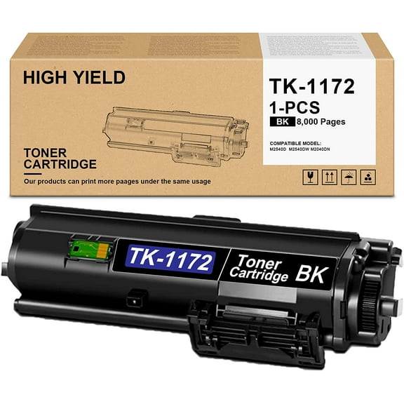 High Yield Toner Kit Compatible TK-1172 Replacement for Kyocera M2540d M2540dw M2040dn Printers (1-Black)