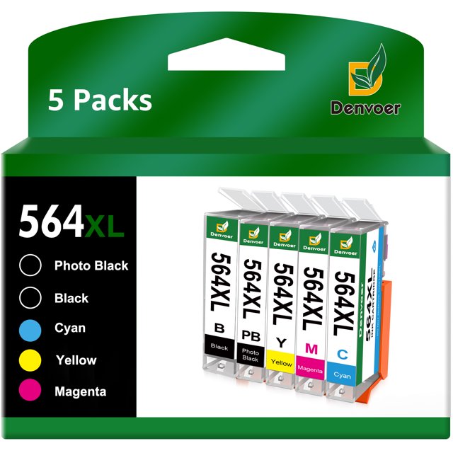 High Yield XL 564 Ink Cartridge Replacement for HP Printer Ink 564 for