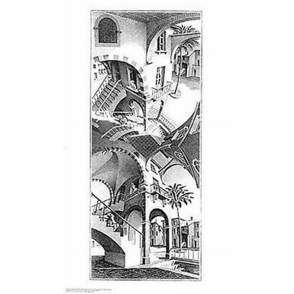 High and Low - M.C. Escher Poster (18 x 32)