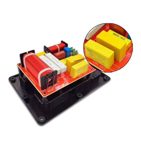 High and Low Two way Crossover 280W 2Way 2Unit Speaker Frequency Divider Adjustable Crossover