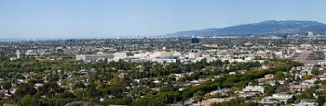 High angle view of a city Culver City West Los Angeles Santa Monica Mountains Los Angeles County California USA Canvas Art - Panoramic Images (18 x 6)