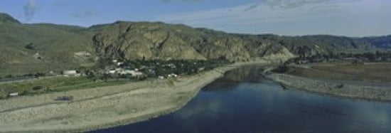High angle view of Columbia River Washington State USA Canvas Art - Panoramic Images (36 x 12)