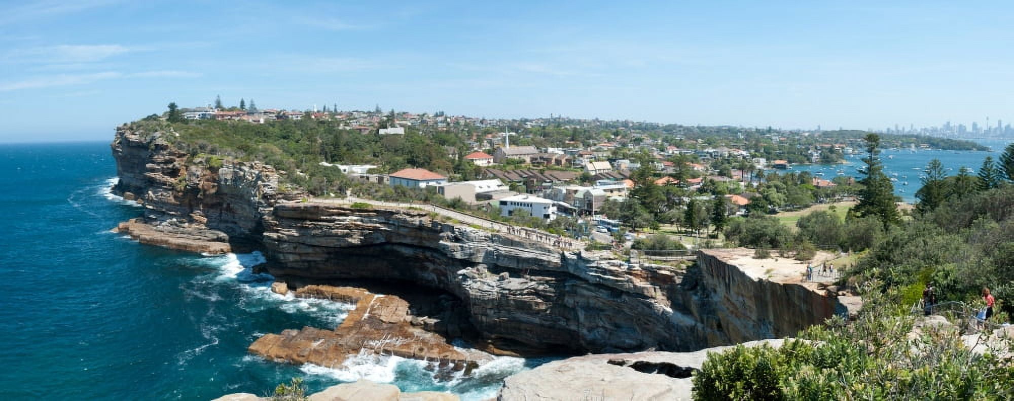 High angle view of The Gap Sydney Harbour National Park New South Wales Australia Canvas Art - Panoramic Images (27 x 9)