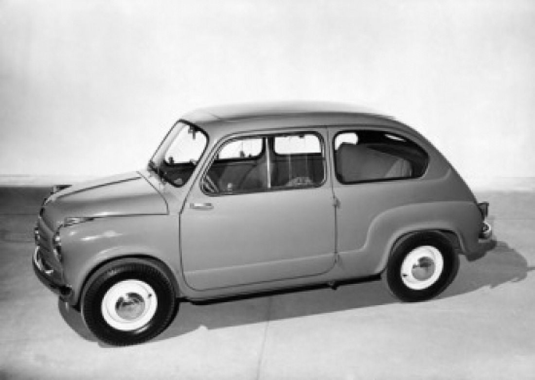 High angle view of a Fiat Canvas Art - (24 x 36)