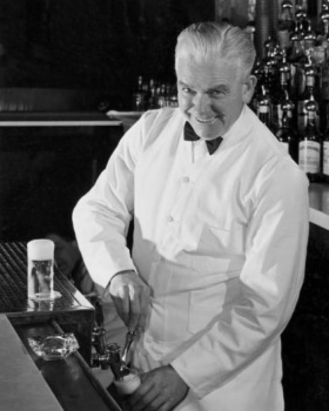 High angle view of a bartender preparing a drink Canvas Art - (18 x 24)