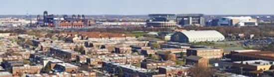 High angle view of a baseball stadium in a city Eagles Stadium Philadelphia Pennsylvania USA Canvas Art - Panoramic Images (40 x 12)