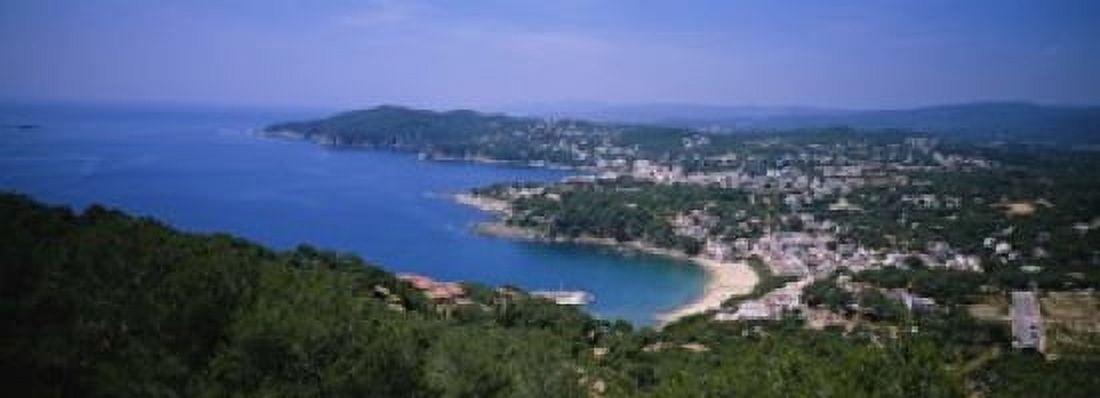 High angle view of a bay Llafranc Costa Brava Spain Canvas Art - Panoramic Images (18 x 7)
