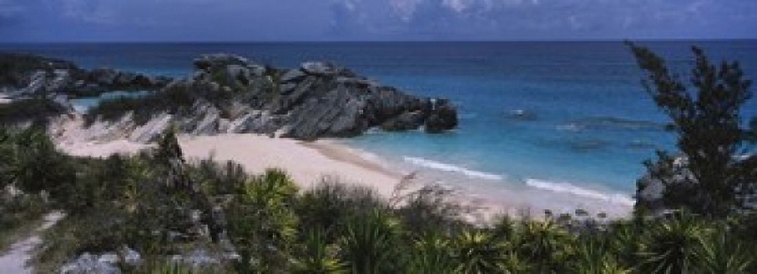 High angle view of a beach Bermuda Canvas Art - Panoramic Images (36 x 13)