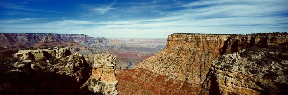 High angle view of a canyon Grand Canyon National Park Arizona USA Canvas Art - Panoramic Images (6 x 18)