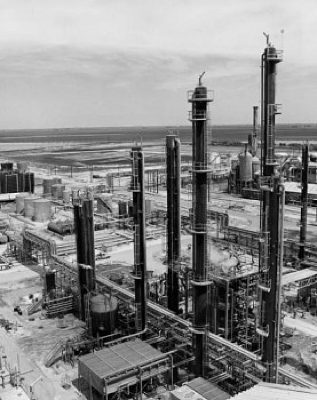 High angle view of a chemical plant Temple Texas USA Canvas Art - (24 x 36)